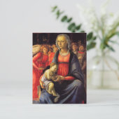 Jungfrau & Kind und fünf Engel von Botticelli Post Postkarte (Stehend Vorderseite)
