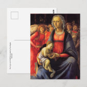 Jungfrau & Kind und fünf Engel von Botticelli Post Postkarte (Vorne/Hinten)
