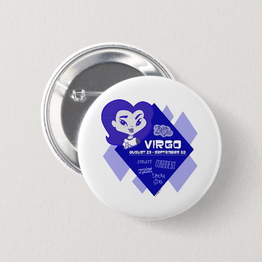 Jungfrau-Knopf Button (Vorne & Hinten)