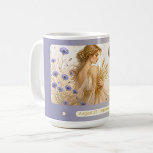 Jungfrau Kornblume Jugendstil Tasse