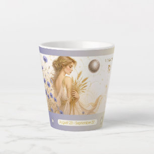 Jungfrau Kornblumen Art Nouveau Kleine Latte Tasse