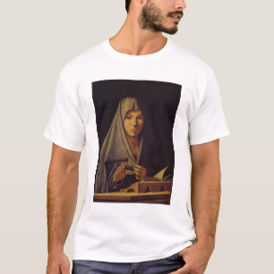 Jungfrau kündigen an (Öl auf Platte) T-Shirt