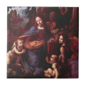 Jungfrau Leonardo da Vinci (Madonna) Fliese (Vorderseite)