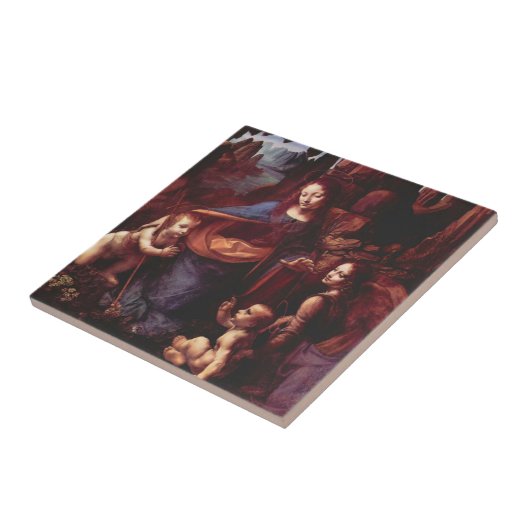 Jungfrau Leonardo da Vinci (Madonna) Fliese (Seite)