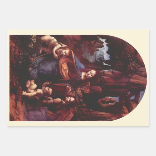 Jungfrau Leonardo da Vinci (Madonna) Geschenkpapier Set (Vorderseite)