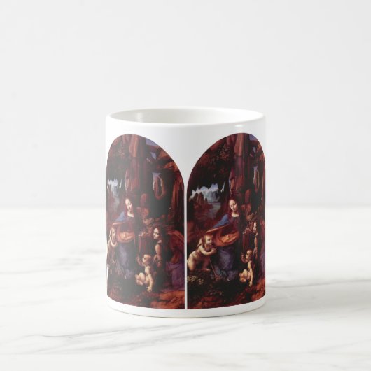 Jungfrau Leonardo da Vinci (Madonna) Kaffeetasse (Mittel)