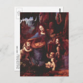 Jungfrau Leonardo da Vinci (Madonna) Postkarte (Vorne/Hinten)