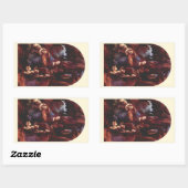 Jungfrau Leonardo da Vinci (Madonna) Rechteckiger Aufkleber (Blatt)