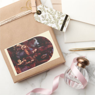 Jungfrau Leonardo da Vinci (Madonna) Rechteckiger Aufkleber