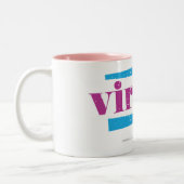 Jungfrau lila zweifarbige tasse (Links)