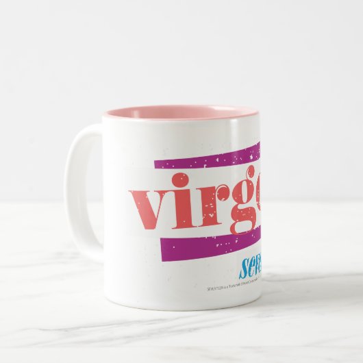 Jungfrau LtPink Zweifarbige Tasse (Vorderseite Links)