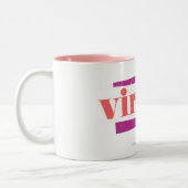 Jungfrau LtPink Zweifarbige Tasse (Links)