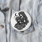 Jungfrau-Mädchen-Sigil — Erdgebundene Zodiak-Tinte Button (Beispiel)