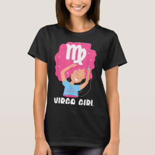 Jungfrau Mädchen Sternzeichen Frau Geburtstag T-Shirt