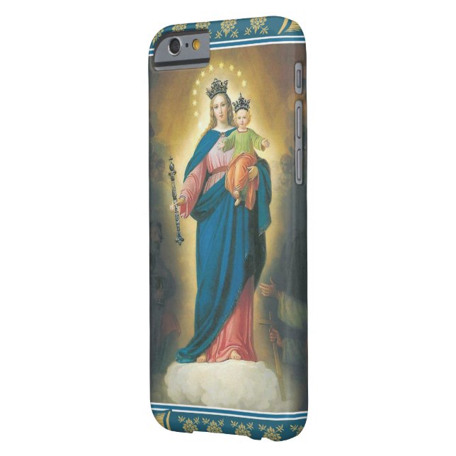 Jungfrau Madonna Mary mit Case-Mate iPhone Hülle (Rückseite Links)