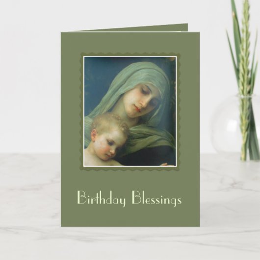 Jungfrau Madonna Mary mit Christkind Jesus Karte (Vorderseite)