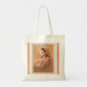 Jungfrau Madonna Mary mit Christus-Kind Jesus Tragetasche