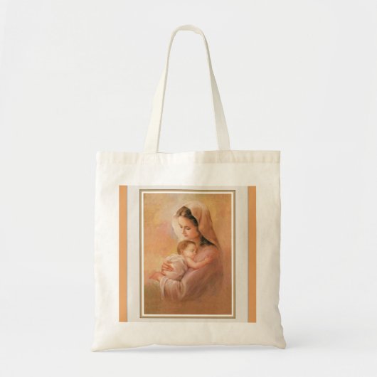 Jungfrau Madonna Mary mit Christus-Kind Jesus Tragetasche (Vorne)