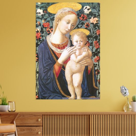 Jungfrau Madonna und Kind Jesus Leinwanddruck (Insitu (Wohnzimmer))