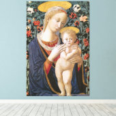 Jungfrau Madonna und Kind Jesus Leinwanddruck (Insitu (Holzboden))