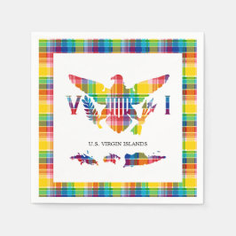 Jungfrau Madras, Flag & Islands Serviette