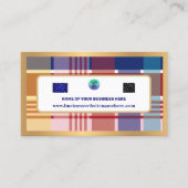 JUNGFRAU Madras Karierte Karibik Visitenkarte (Vorderseite)