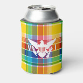 Jungfrau Madras Pattern & Flag Dosenkühler (Kanne Rückseite)