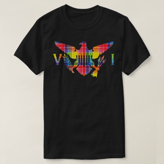 Jungfrau Madras VI Flagge T-Shirt (Design vorne)