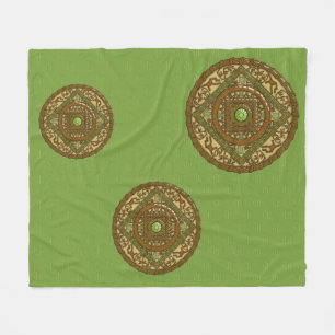 Jungfrau Mandala Fleece-Decke Fleecedecke