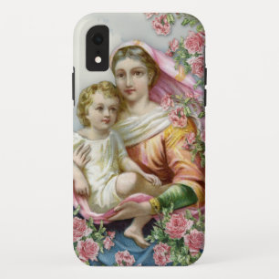 Jungfrau Maria Baby Jesus Katholisch Religiös Vint Case-Mate iPhone Hülle