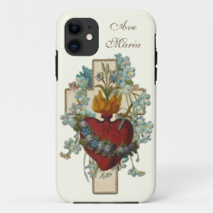 Jungfrau Maria Blumen religiös Ave Maria Vintage Case-Mate iPhone Hülle