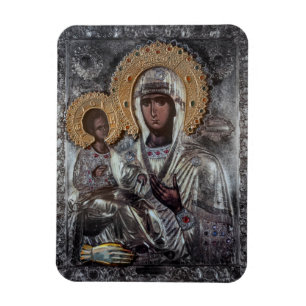 Jungfrau Maria Dreihand-Ikone religiös Magnet