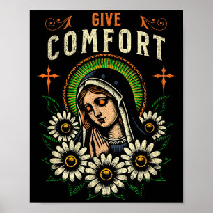 Jungfrau Maria Gebet Geben Trost Christlich Beten Poster