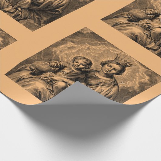 Jungfrau Maria Geschenkpapier (Ecke)