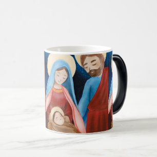 Jungfrau Maria Jesus Geburt Weihnachten Vintage Verwandlungstasse