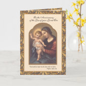 Jungfrau Maria Jesus Jahrestag des Verlustes eines Karte (Gelbe Blume)