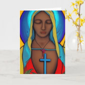 Jungfrau Maria Karte (Gelbe Blume)