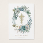 Jungfrau Maria Katholische Hochzeitskarte (Vorderseite)