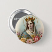 Jungfrau-Maria-Knopf Button (Vorne & Hinten)