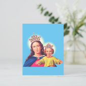 Jungfrau Maria Königin mit Jesus (Stehend Vorderseite)