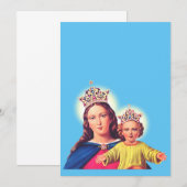 Jungfrau Maria Königin mit Jesus Einladung (Vorne/Hinten)