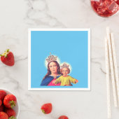 Jungfrau Maria Königin mit Jesus Serviette (Beispiel)