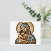 Jungfrau Maria mit dem Jungen Jesus Christus Postkarte (Stehend Vorderseite)