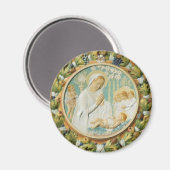Jungfrau Maria mit Jesus Magnet (Vorderseite/Rückseite)