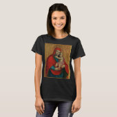 Jungfrau Maria mit Jesuskind von Jan Rombauer T-Shirt (Vorne ganz)