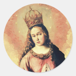 Jungfrau Maria Regina Caeli Aufkleber