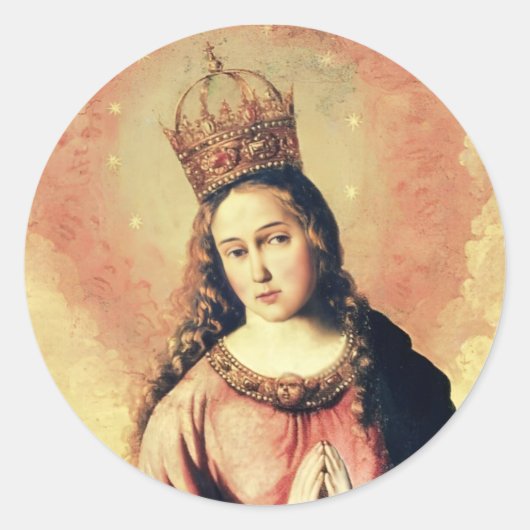 Jungfrau Maria Regina Caeli Aufkleber (Vorderseite)