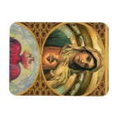 Jungfrau Maria und das heilige Herz Jesu Magnet (Horizontal)
