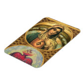 Jungfrau Maria und das heilige Herz Jesu Magnet (Linke Seite)