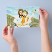 Jungfrau Maria und das Kind Jesus Flyer (Handgriff)